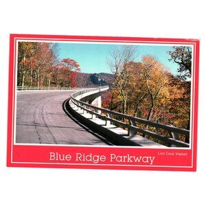 Blue Ridge Parkway Postcard Linn Cove Viaduct Scenic View Roadside Tourism